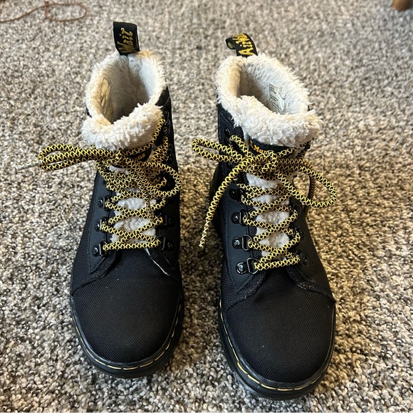 Dr. Martens Shoes - Dr. Martens Comb Faux Fur Combat Boot, Size 6
